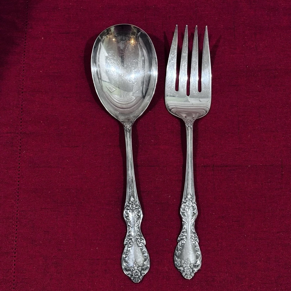 Wm Rogers MFG Co Extra Plate Silver Plated Original Rogers Set 9" Grand Elegance